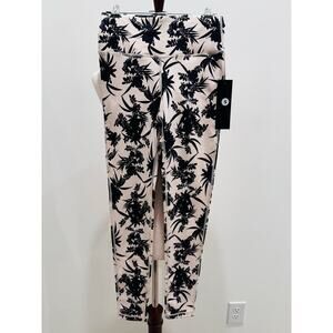 NWT Mono B Cream and Navy Floral Leggings Size S​